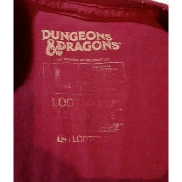 Loot Crate Lootwear Dungeons & Dragons Scarlet T-Shirt Size Large Red - Picture 3 of 6
